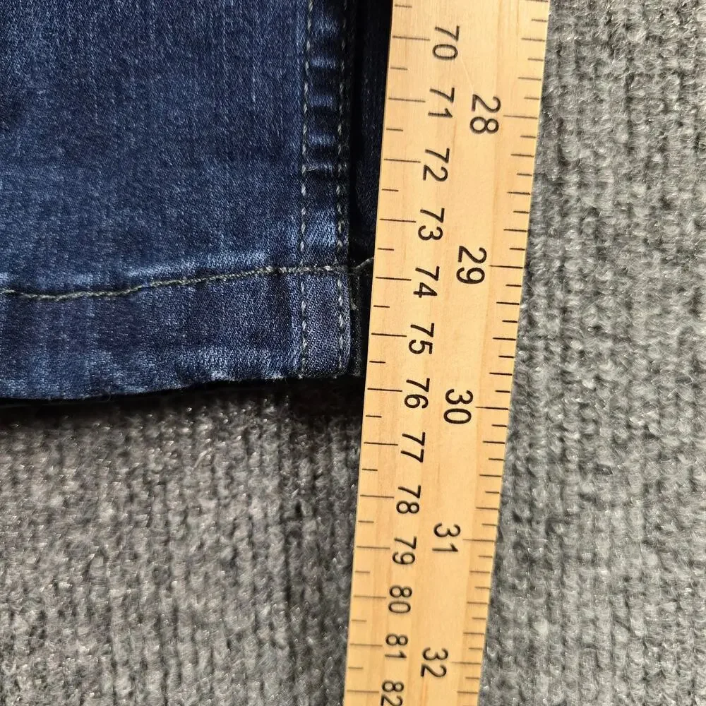 Mugsy Fultons Jeans Mens 32x30 (31x30) Blue Dark Wash Stretch Denim Slim Fit